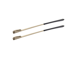 Заушник металлический с флексом для очков 3.5х0.9х145 мм, светло-золотистый (5 пар)