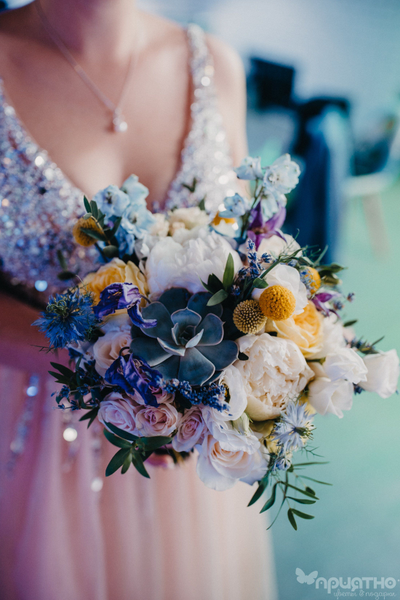 Букет невесты & Бутоньерка 1353