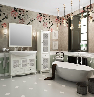 Пенал Opadiris Омега 45 слоновая кость, правый