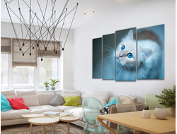 Модульная картина "Голубые глаза"