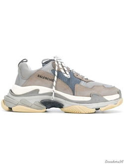 BALENCIAGA TRIPLE S Серо-белые Женские (36-41)