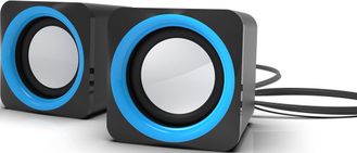 Колонка для компьютера или ноутбука Ritmix SP-2025 (черно-голубой)