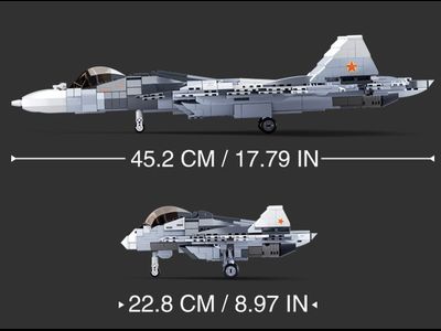 Слубан конструктор самолет СУ-57 российский многофункциональный истребитель пятого поколения