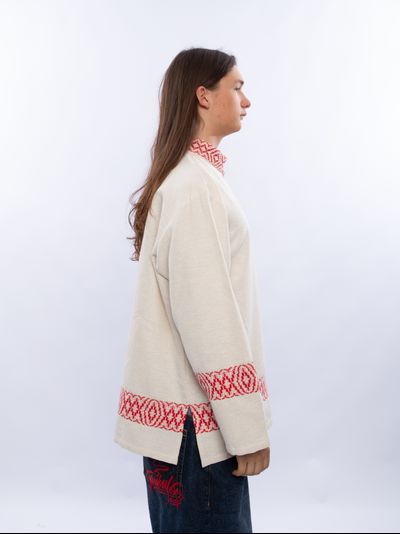 Косоворотка ткачество "Сила Души" белая