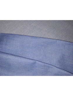Ткань льняная скатертная "Голубой атлас" 190 см
