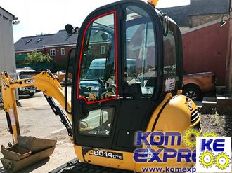 236/07308 Стекло двери верхнее JCB 8014 8015 8016 8017 8018 8040 кабина 1999-2001 года