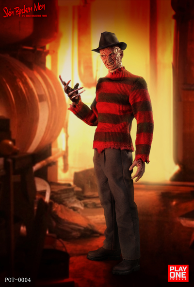 ПРЕДЗАКАЗ - Фредди Крюгер (серия "Кошмар на улице Вязов")  - Коллекционная фигурка 1/12 SCALE skin broken man (POT-0004) - Play One twelve ?ЦЕНА: 10900 РУБ.?