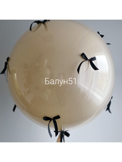 Шар зеркальный с бантиками