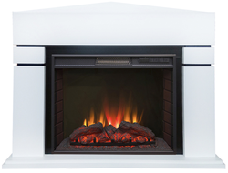 Угловой электрокамин Лондон WT с очагом Sparta 25.5 LED