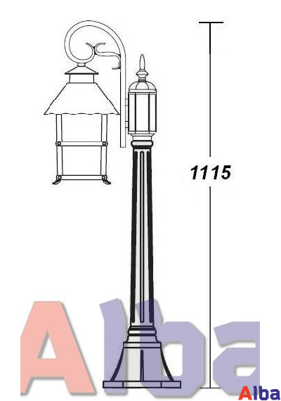 Caior 2 81407/18K Парковый светильник