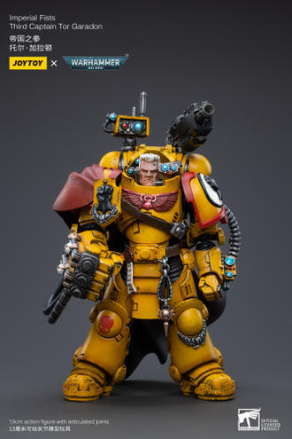 Тор Гарадон, третий капитан Имперских Кулаков (Warhammer 40k) - КОЛЛЕКЦИОННАЯ ФИГУРКА 1/18 Imperial Fists Third Captain Tor Garadon (JT3426) - JOYTOY