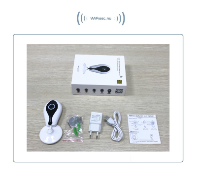 Видеоняня /WiFi IP видеокамера панорамная 180*110*  с DVR, Full HD (360EyeS)