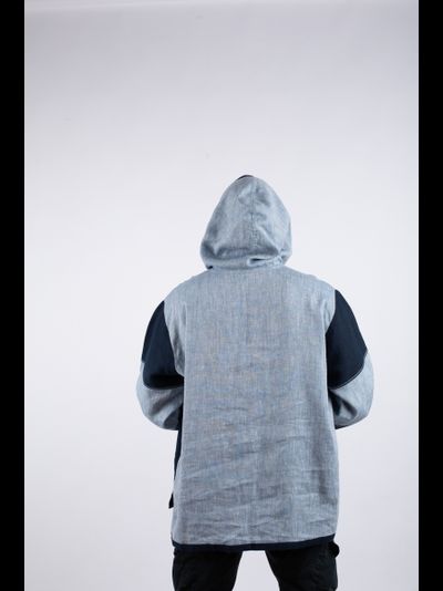 Рубаха с капюшоном &quot;Викинг&quot; из льна