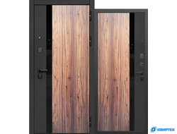 Дверь входная металлическая Luxor 2МДФ Орех каньон купить в Челябинске | КВИРТЕК