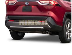 Защита заднего бампера d57 для Toyota RAV4 (2019-...)