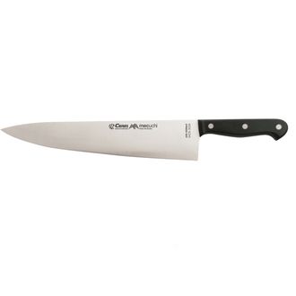 Нож (9420-2008) шефа, с заклёпками 200 мм, жёсткий (черный)