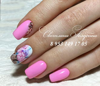 Гель-лак 017-Розовый Фламинго (10 ml)