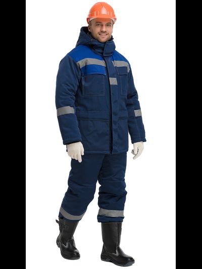 Куртка ЧИКАГО-ЗИМА, синий/василёк, СОП (РАСПРОДАЖА)