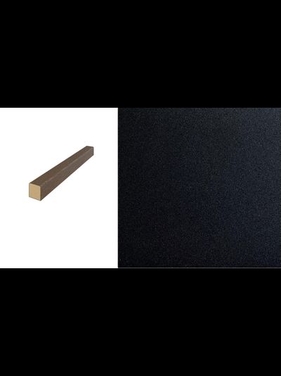 ДЕКОРАТИВНАЯ РЕЙКА ФОНОВАЯ 22*50*2750/ ЧЕРНЫЙ КВАРЦ