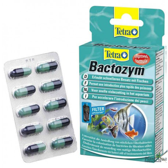 Tetra Bactozym 10 капсул - средство для биоактивации фильтра