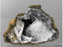 Кальцит, халцедон, гейландит (?). Индия. 60*45*30мм