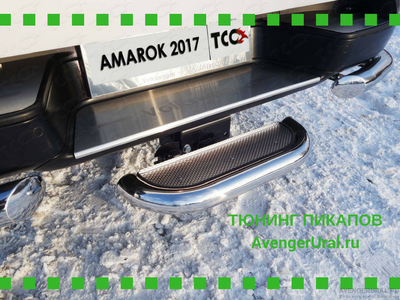 Задняя подножка (нерж. лист) 60,3 мм (под фаркоп)