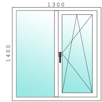 Окно 1300х1400 ЗАКАЗАТЬ