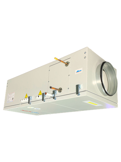 VMPU-E-FR-1000-9.0/3-1 УСТАНОВКА ПРИТОЧНАЯ КОМПАКТНАЯ С ФРЕОН. ОХЛАЖДЕНИЕМ 1000м3/ч, ЭЛЕКТРОНАГРЕВ 9.0 kW 3 фазы 380В