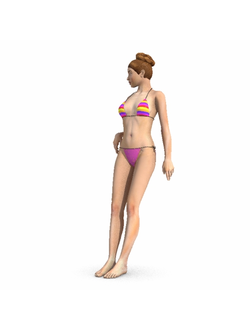 пляж Девушка Piscina 1