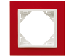 Efapel 90910 TVG, Рамка анимато, 1 пост, красный/лед