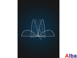 Фонтан светодиодный Лепестки, 2,5 м