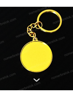 ЗАГОТОВКА С БОРТИКАМИ, «КРУГ/МЕДАЛЬОН» (стандартное крепление). ЗОЛОТО