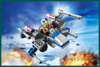 # 75125 Мини–«Истребитель Повстанцев» с Фигуркой / Resistance X–Wing Fighter (Microfighter ― 2016)