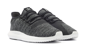 Adidas Tubular Shadow Черные с белой подошвой (41-45) Арт. 140MA