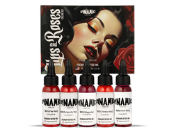 Dynamic Tattoo Ink Lips and Roses Color Set (США 5 шт. по 1 OZ)