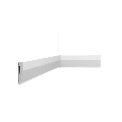 Плинтус ORAC Decor SX159, дюрополимерный, влагостойкий, ударопрочный, под покраску, длина 2 метра