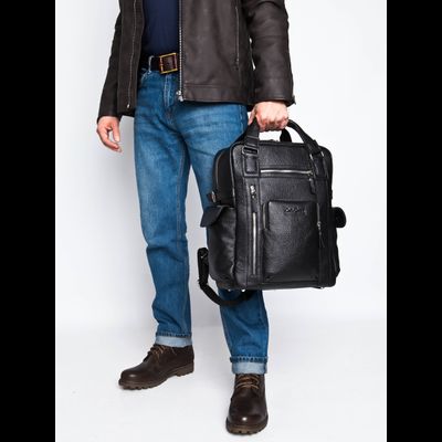 Кожаный рюкзак Corruda Premium black (арт. 3092-61)