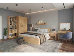 Композиция спальни ВИКТОРИЯ Дуб Крафт Золотой