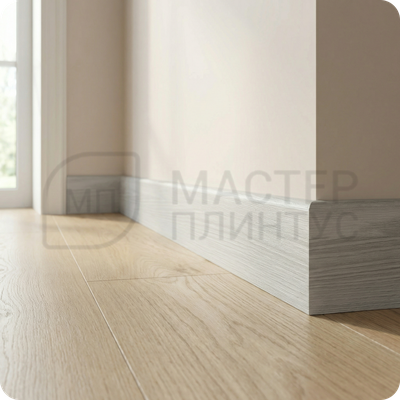 Плинтус МДФ TeckWood 80х10х2000 мм. Дуб седой