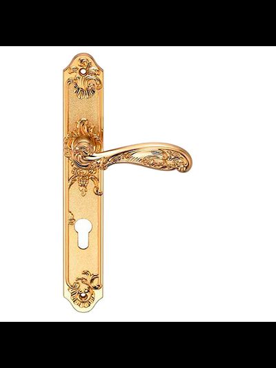 Эксклюзивные дверные ручки Genesis Flor матовое золото