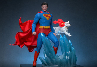 ПРЕДЗАКАЗ - Супермен (Дэвид Коренсвет, "Супермен" 2025 г)  - Коллекционная ФИГУРКА 1/6 Superman & Krypto (MMS812) -  Hot Toys ?ЦЕНА: 39800 РУБ.?