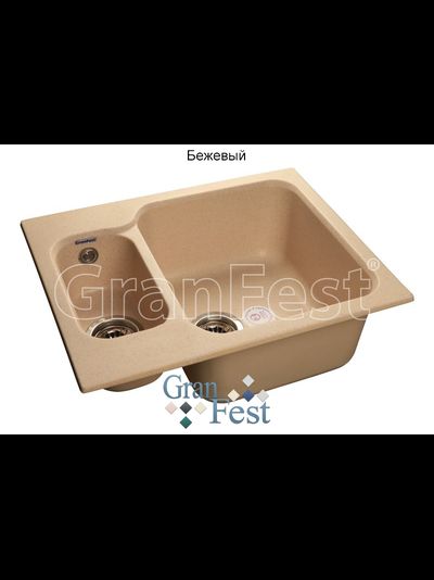 Керамическая мойка Granfest Гранфест STANDART GF-S615K реверсивная 2 секционная мойка