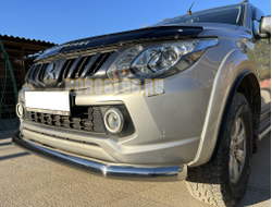 Защита переднего бампера d76 для Mitsubishi L200 (2015-2019)