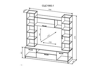 Стенка «Софи 4» 1,9М