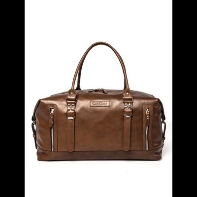 Кожаная дорожная сумка Bergamo Premium brown (арт. 4048-63)