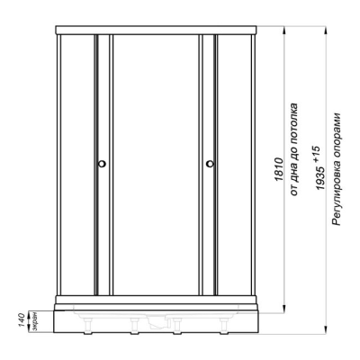 Душевой уголок Triton 100х100 А мозаика
