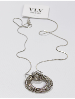 Подвеска "Кольца" серебро