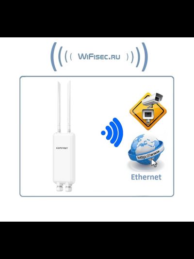 COMFAST cf-ew84 роутер/уличная точка доступа для систем видеонаблюдения, 2,4 Ггц WiFi (b/g/n) до 300 Мбит/с и 5,8 Ггц 867 Мбит/с (LAN*2, WAN*1) до 200 м.