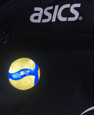 Значок светоотражатель «Волейбольный мяч новый»