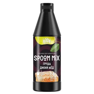 Основа для напитков SPOOM MIX Груша, дикий мёд, бутылка 1 кг